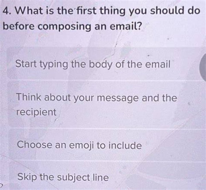 In composing a new message i should?