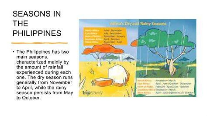 Why do we have only wet and dry seasons in the philippines?